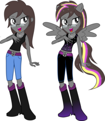 Size: 3000x3452 | Tagged: safe, artist:theshadowstone, oc, oc only, oc:shadowstone, equestria girls, g4, boots, equestria girls-ified, high heel boots, high res, ponied up, shoes, solo