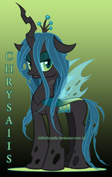 Size: 600x951 | Tagged: dead source, safe, artist:chibichrysalis, queen chrysalis, changeling, changeling queen, g4, cute, cutealis, female, solo