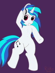 Size: 1536x2048 | Tagged: safe, artist:riskypony, dj pon-3, vinyl scratch, g4, female, solo