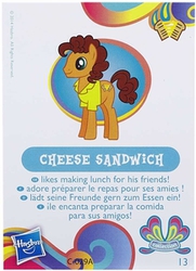 Size: 217x300 | Tagged: safe, cheese sandwich, g4, official, blind bag, card, collector card, toy, wave 11, you had one job