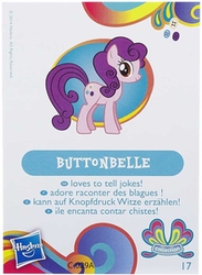 Size: 219x300 | Tagged: safe, suri polomare, earth pony, pony, g4, blind bag, blind bag card, collector card, female, mare, solo, toy, wave 11