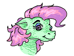 Size: 288x215 | Tagged: safe, artist:the_whistler, pony, drawplanet, face, flockdraw, smiling, solo