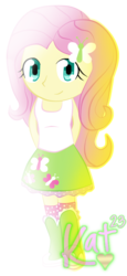 Size: 1024x2228 | Tagged: safe, artist:katrins23, fluttershy, equestria girls, g4, chibi, female, solo