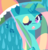 Size: 643x667 | Tagged: safe, artist:paintrolleire, dewdrop dazzle, g4, rain, solo, umbrella