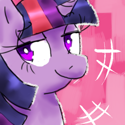 Size: 400x400 | Tagged: safe, artist:kcg, twilight sparkle, pony, g4, female, mare, smug, solo