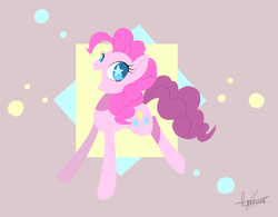 Size: 1024x800 | Tagged: safe, artist:pegasisters82, pinkie pie, g4, female, happy, simple background, solo