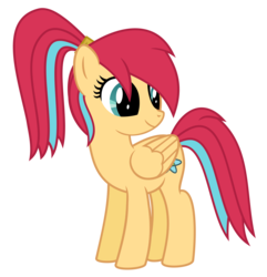 Size: 6948x7208 | Tagged: safe, artist:ulyssesgrant, oc, oc only, oc:ion, g4, absurd resolution, cute, high ponytail, ponytail, simple background, solo, transparent background, vector