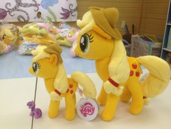 Size: 500x375 | Tagged: safe, applejack, g4, comparison, irl, nici, photo, plushie