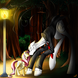 Size: 3000x3000 | Tagged: safe, artist:skyrore1999, fluttershy, g4, cute, high res, nuzzling, slenderpony