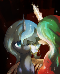 Size: 568x703 | Tagged: safe, artist:sakuracheetah, artist:toki, princess celestia, princess luna, g4, s1 luna