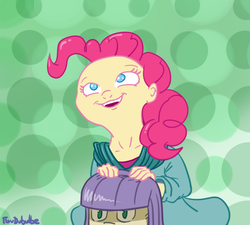 Size: 700x630 | Tagged: safe, artist:foudubulbe, maud pie, pinkie pie, human, g4, humanized