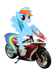 Size: 300x404 | Tagged: safe, rainbow dash, g4, female, kamen rider, kamen rider ichigo, motorcycle, solo, twiface