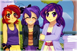 Size: 1280x853 | Tagged: safe, oc, oc only, human, humanized, park, smiling