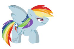 Size: 1500x1000 | Tagged: safe, artist:tiny hooves, rainbow dash, g4, cute, female, solo