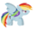 Size: 1500x1000 | Tagged: safe, artist:tiny hooves, rainbow dash, g4, cute, female, solo