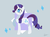 Size: 1024x766 | Tagged: safe, artist:pegasisters82, rarity, g4, female, raised hoof, simple background, solo