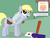 Size: 800x600 | Tagged: safe, artist:aha-mccoy, derpy hooves, oc, oc:helga starkehuf, pegasus, pony, nopony-ask-mclovin, g4, broken, derpy being derpy, derpy inside a mailbox, female, how, letter, mailbag, mailbox, mailmare, mailpony, mare