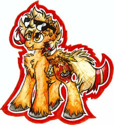 Size: 1003x1107 | Tagged: safe, artist:php166, oc, oc only, oc:sick fires, pegasus, pony, cutie mark, glasses, male, piercing, solo, stallion, traditional art, unshorn fetlocks, wings