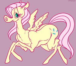 Size: 700x611 | Tagged: safe, artist:senpailovesyoubakas, fluttershy, g4, female, solo, wat