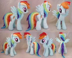 Size: 2707x2210 | Tagged: safe, artist:sophiesplushies, rainbow dash, g4, high res, irl, photo, plushie, solo