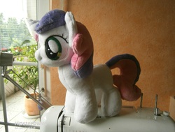 Size: 951x719 | Tagged: safe, artist:hipsterowlet, sweetie belle, g4, irl, photo, plushie, solo