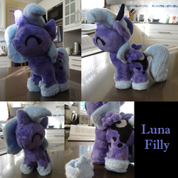 Size: 1000x1000 | Tagged: safe, artist:chibitigre, princess luna, g4, female, filly, irl, photo, plushie, solo, woona, younger