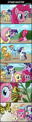 Size: 800x2980 | Tagged: safe, artist:uotapo, applejack, fluttershy, pinkie pie, rainbow dash, rarity, twilight sparkle, alicorn, butterfly, earth pony, pony, g4, cocoon, comic, crowning moment of heartwarming, female, mane six, mare, twilight sparkle (alicorn), uotapo is trying to murder us