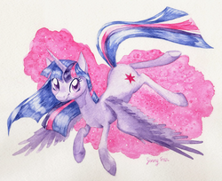 Size: 1024x836 | Tagged: safe, artist:bloominglove, twilight sparkle, alicorn, pony, g4, female, mare, solo, traditional art, twilight sparkle (alicorn)