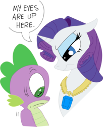 Size: 1721x2104 | Tagged: safe, artist:andy price, artist:sketchmcreations, rarity, spike, dragon, pony, unicorn, g4, gem, inkscape, rarity is not amused, simple background, transparent background, unamused, vector