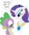 Size: 1721x2104 | Tagged: safe, artist:andy price, artist:sketchmcreations, rarity, spike, dragon, pony, unicorn, g4, gem, inkscape, rarity is not amused, simple background, transparent background, unamused, vector