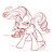 Size: 700x704 | Tagged: safe, artist:pia-sama, rarity, spike, pony, unicorn, g4, female, glare, male, mare, monochrome, ship:sparity, shipping, sketch, straight, windswept mane