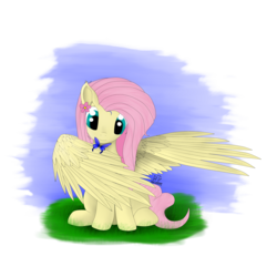 Size: 1500x1500 | Tagged: safe, fluttershy, butterfly, g4, female, flower, solo