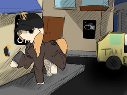 Size: 2048x1536 | Tagged: safe, artist:orz1515, oc, oc only, aiden pearce, clothes, ctos, manehattan, solo, trenchcoat, ubisoft, watch dogs