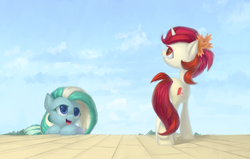 Size: 1280x815 | Tagged: safe, artist:sy-vs, oc, oc only, oc:canada, oc:finland, pony, unicorn