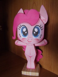 Size: 2880x3840 | Tagged: safe, artist:nikitaowo, pinkie pie, earth pony, pony, g4, bipedal, female, high res, papercraft, photo, solo