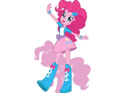 Size: 944x704 | Tagged: safe, artist:marshmallow, pinkie pie, equestria girls, g4, box art, female, simple background, solo, vector, white background