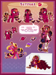 Size: 3684x4920 | Tagged: safe, artist:lessanamidairo, oc, oc only, oc:saturna, original species, equestria girls, g4, ponied up, reference sheet