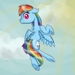 Size: 512x512 | Tagged: safe, artist:epiclunadragon, rainbow dash, g4, female, solo, underhoof