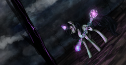 Size: 1898x977 | Tagged: safe, artist:iceminth, oc, oc only, pony, unicorn, magic, solo