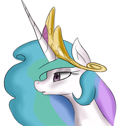 Size: 828x892 | Tagged: safe, artist:zev, princess celestia, g4, female, solo