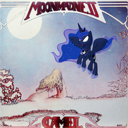 Size: 500x500 | Tagged: safe, edit, princess luna, g4, album cover, camel (band), moonmadness
