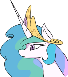 Size: 1297x1468 | Tagged: safe, artist:zev, princess celestia, pony, g4, female, mare, portrait, simple background, solo, transparent background