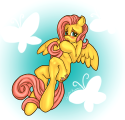 Size: 1280x1231 | Tagged: safe, artist:superkeen, fluttershy, g4, blushing, female, solo