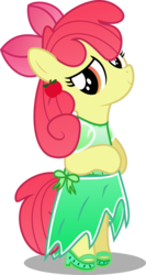Size: 2659x4987 | Tagged: safe, artist:bigdream64, apple bloom, earth pony, pony, g4, adorabloom, bipedal, clothes, cute, dress, female, sandals, shoes, simple background, solo, standing, transparent background, vector
