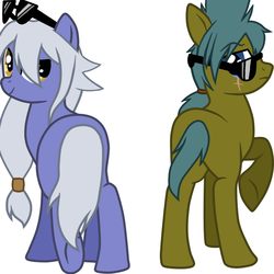 Size: 708x708 | Tagged: safe, artist:partyrockingpikachu, beyblade, kyouya tategami, ponified, tsubasa otori