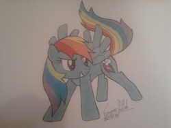 Size: 2048x1536 | Tagged: safe, artist:vampire--kitteh, rainbow dash, g4, female, solo, traditional art