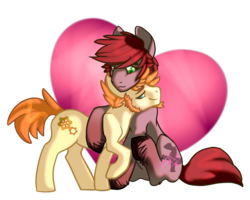 Size: 2023x1617 | Tagged: safe, artist:twighat, oc, oc only, gay, heart, male, shipping