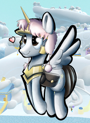 Size: 946x1290 | Tagged: safe, artist:solarsourced, oc, oc only, pegasus, pony, legends of equestria, heart, solo