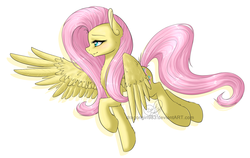 Size: 2850x1798 | Tagged: safe, artist:lunarahartistry, fluttershy, pegasus, pony, g4, female, solo