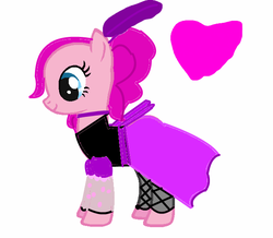 Size: 656x573 | Tagged: safe, artist:gracie_cleopatra, pinkie pie, earth pony, pony, g4, base used, cute, female, heart, mare, saloon dress, saloon pinkie, simple background, smiling, solo, white background